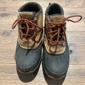 L.L. Bean Classic Duck Boots in Brown and Black 8.5